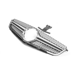 Купити Передня решітка AMG Silver (для C63) 2007-2011 для Mercedes C-class W204 рр