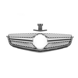 Купити Передня решітка AMG Silver (для C63) 2012-2015 для Mercedes C-class W204 рр