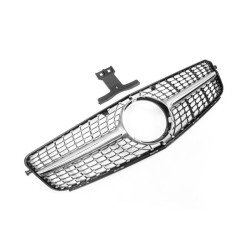 Купить Передняя решетка Diamond Silver для Mercedes C-class W204 2007-2015 гг