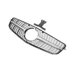 Купить Передняя решетка Diamond Silver для Mercedes C-class W204 2007-2015 гг
