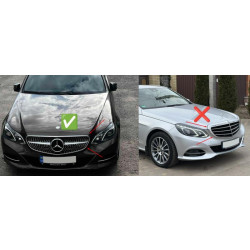 Купить Передняя решетка Diamond Silver (для Avantgarde и AMG-Line, 2013-2016) для Mercedes E-сlass W212
