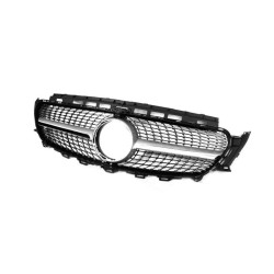 Купить Передняя решетка Diamond Silver (для 2016-2020) Без места под камеру для Mercedes E-class coupe C238