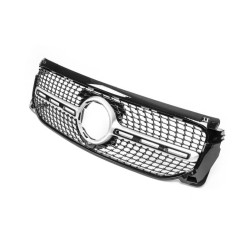 Купить Передняя решетка Diamond Silver С местом под камеру для Mercedes GLB X247 2019- рр