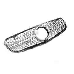 Купить Передняя решетка 2015-2019 (Diamond Silver) Без места под камеру для Mercedes GLC coupe C253