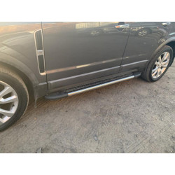 Купити Бокові пороги Maydos V1 (2 шт., Алюміній -2025 нерж) 2007-2015 для Opel Antara рр