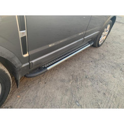 Купити Бокові пороги Maydos V1 (2 шт., Алюміній -2025 нерж) 2007-2015 для Opel Antara рр