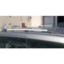 Купить Рейлинги ХРОМ 164 см, Пластиковые ножки для Nissan NV200 2009- гг