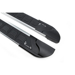 Купить Боковые пороги RedLine (2 шт., алюминий) для Jeep Cherokee/Liberty 2007-2013 гг