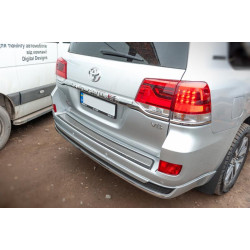 Купить Вставка на задний бампер 2016-2025 (ABS-2025 нерж) для Toyota Land Cruiser 200