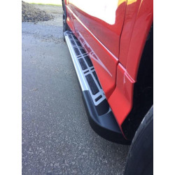 Купить Боковые пороги Sunrise (2 шт., алюминий) С окрашенной листвой на дверях для Ford Kuga/Escape 2013-2019 гг