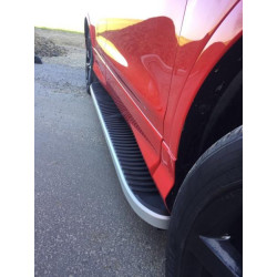 Купити Бокові пороги Tayga Grey (2 шт., Алюміній) З пофарбованим листям на дверях для Ford Kuga/Escape 2013-2019 рр