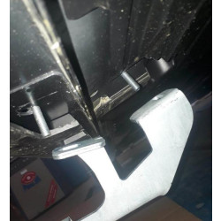 Купить Боковые пороги Tayga Black (2 шт., алюминий) С черной листвой на дверях для Ford Kuga/Escape 2013-2019 гг