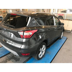 Купить Боковые пороги Bosphorus Grey (2 шт., алюминий) С окрашенной листвой на дверях для Ford Kuga/Escape 2013-2019 гг