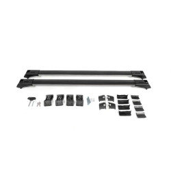 Купить Багажник (поперечины) на обычные рейлинги Skybar V1 (2 шт) до 110 см, Серый для Volkswagen Touran 2010-2015 гг