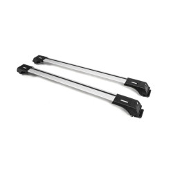 Купить Багажник (поперечины) на обычные рейлинги Skybar V1 (2 шт) до 110 см, Серый для Volkswagen Touran 2010-2015 гг