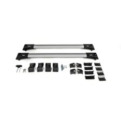 Купить Багажник (поперечины) на обычные рейлинги Skybar V1 (2 шт) до 110 см, Серый для Volkswagen Touran 2010-2015 гг