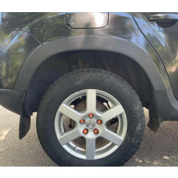 Купить Накладки на арки (4 шт, черные ABS) для Renault Duster 2008-2017 гг