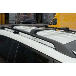 Купить Перемычки на рейлинги без ключа Flybar V1 (2 шт) до 110 см, Серый для Volkswagen Touareg 2002-2010 гг