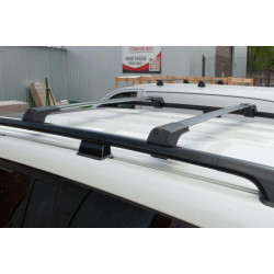 Купить Перемычки на рейлинги без ключа Flybar V1 (2 шт) до 110 см, Черный для Volkswagen Touareg 2002-2010 гг