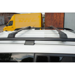 Купить Перемычки на рейлинги без ключа Flybar V1 (2 шт) до 110 см, Черный для Volkswagen Touareg 2002-2010 гг