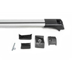 Купить Перемычки на рейлинги без ключа Flybar V1 (2 шт) до 110 см, Черный для Volkswagen Touareg 2002-2010 гг