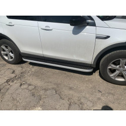 Купить Боковые пороги Tayga Grey (2 шт., алюминий) 2014-2019 для Land Rover Discovery Sport