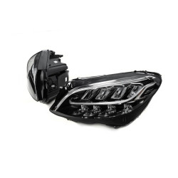 Купить Передняя оптика (2 шт, без блоков, рестайлинг) для Mercedes C-сlass W205 2014-2021 гг