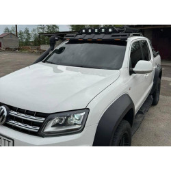 Купить Боковые пороги Dakar V2 с LED (2 шт, металл) для Volkswagen Amarok 2010-2022 гг
