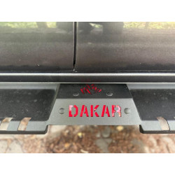 Купить Боковые пороги Dakar V2 с LED (2 шт, металл) для Toyota Hilux 2015- гг