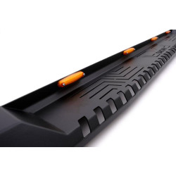 Купить Боковые пороги Dakar V1 с LED (2 шт, металл) для Toyota Hilux 2015- гг