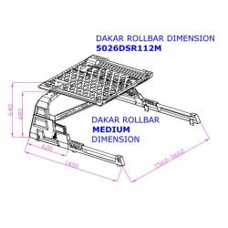 Купить Роллбар Dakar (без роллетов) для Isuzu D-Max 2019- гг