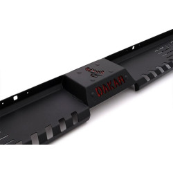 Купити Бокові пороги Dakar V2 без LED (2 шт, метал) для Nissan Navara 2006-2015 рр