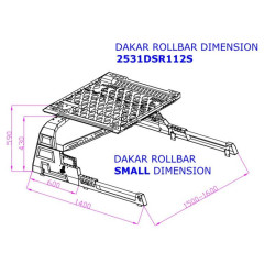 Купить Роллбар Dakar (без роллетов) для Mitsubishi L200 2015-2024 гг