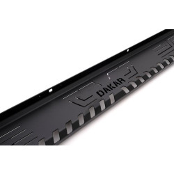 Купить Боковые пороги Dakar V1 без LED (2 шт, металл) для Isuzu D-Max 2002-2011 гг