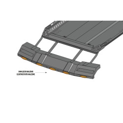 Купить Козырек лобового стекла под багажник DAKAR (LED) для SsangYong Musso ІІ 2018- гг
