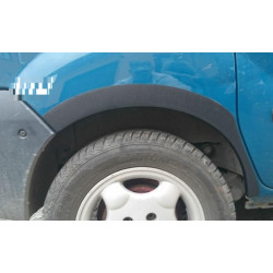 Купить Накладки на арки (4 шт, черные) Пластик для Renault Kangoo 1998-2008 гг