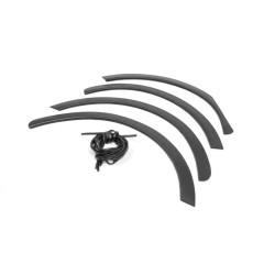 Купить Накладки на арки (4 шт, черные) Пластик для Renault Kangoo 1998-2008 гг