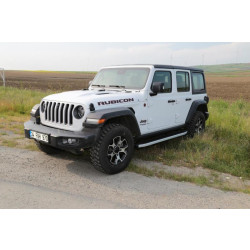 Купити Бокові пороги Fullmond (2 шт., Алюміній) для Jeep Wrangler 2018- рр