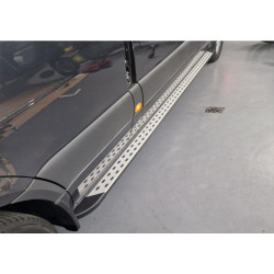 Купити Бокові пороги DOT-Line (2 шт., Алюм.) Середня база для Mercedes Sprinter W907/W910 2018- рр
