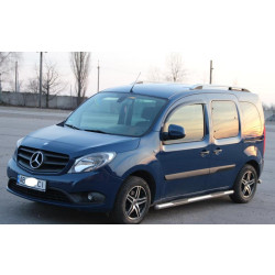 Купить Боковые трубы (2 шт., нерж.) 51мм, дога база, без пластиковых вставок для Mercedes Citan 2013- гг