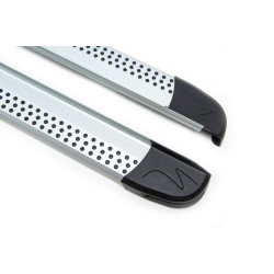 Купити Бокові пороги Maya V2 (2 шт., Алюміній) для Suzuki Jimny 2018- рр