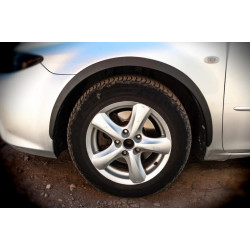 Купить Накладки на арки (SD-SW) (4 шт, черные, ABS-пластик) для Mazda 6 2003-2008 гг