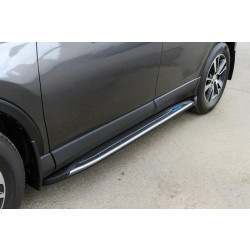 Купити Бокові пороги OEM V4 (2016-2018, 2 шт, алюміній) для Toyota Rav 4 рр