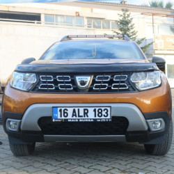 Купить Накладки на противотуманки(ABS, серая) для Renault Duster 2018-2024 гг