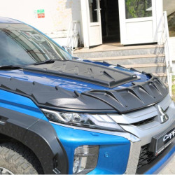 Купить Комплект накладок на капот DRAGON (2019-2025, 3 шт) для Mitsubishi L200