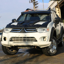 Купить Накладка на капот V1 (ABS) для Mitsubishi L200 2006-2015 гг