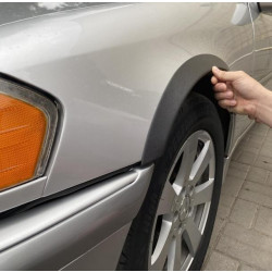 Купить Накладки на арки (4 шт, черные, ABS-пластик) для Mercedes C-class W202 1993-2001 гг