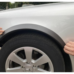 Купить Накладки на арки (4 шт, черные, ABS-пластик) для Mercedes C-class W202 1993-2001 гг