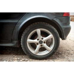 Купить Накладки на арки (4 шт, черные, ABS-пластик) для Mercedes A-сlass W168 1997-2004 гг