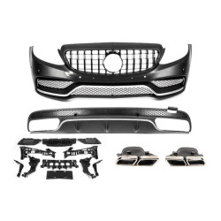 Купить Комплект обвесов с диффузором V1 (AMG C63-designs 2014-2018) для Mercedes C-сlass W205